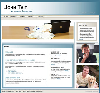 John Tait Veterinary Consulting website